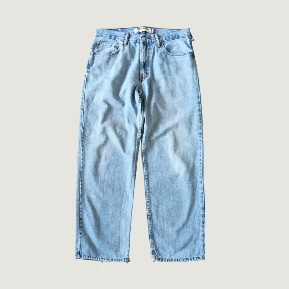 Levis 550 Jeans Relaxed Fit Light Wash Denim 32x28 Vintage 90s Baggy Streetwear
